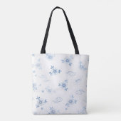 青白磁 花柄 トートバッグ (裏面)