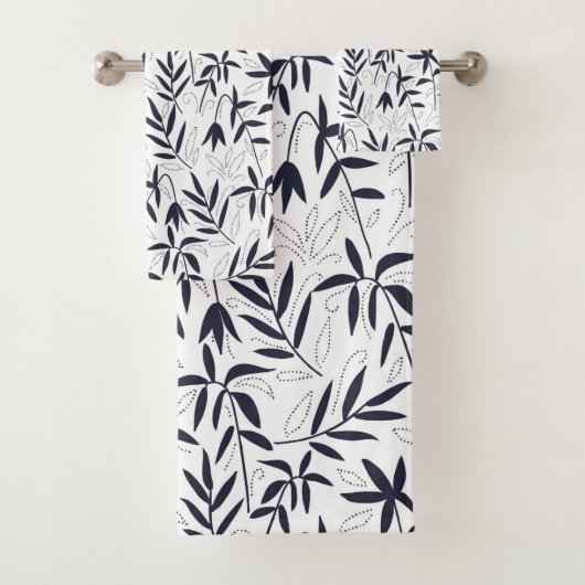 青白竹の地模様 バスタオルセット (インサイチュ)