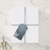 青白結婚冬感謝してい君 ギフトタグ (より糸付き)