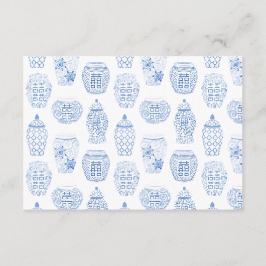 青白結婚宿泊簿 エンクロージャーカード (裏面)