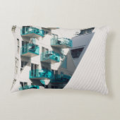 青白絵を描建物 アクセントクッション (裏面)
