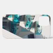 青白絵を描建物 Case-Mate iPhoneケース (裏面 (横))