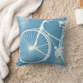 青白自転車用枕 クッション (ブランケット)