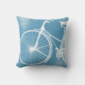 青白自転車用枕 クッション (正面)