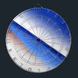 青白色シンプル茶色のパタカスタムーンカラフル ダーツボード<br><div class="desc">デザイン</div>