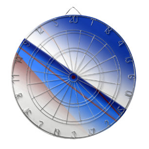 青白色シンプル茶色のパタカスタムーンカラフル ダーツボード