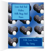 青白芝鉢、誕生日カード (内側(右))