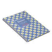 青白花花花柄デイジー ノートブック (右側)