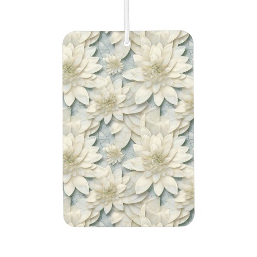 青白蓮の花 カーエアーフレッシュナー (正面)