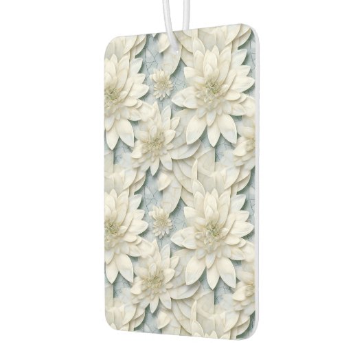 青白蓮の花 カーエアーフレッシュナー (左)