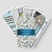 青白蓮の花 トランプ (裏面)