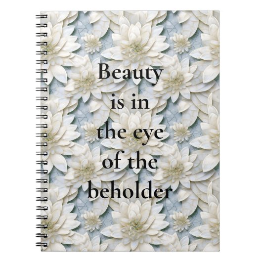 青白蓮の花 ノートブック (正面)