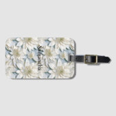 青白蓮の花 ラゲッジタグ (正面横)