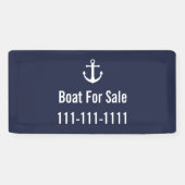 青白販売用ボート電話番号テンプレート 横断幕 (横)