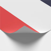 青白赤のストライプ柄パーティー ラッピングペーパー (角)