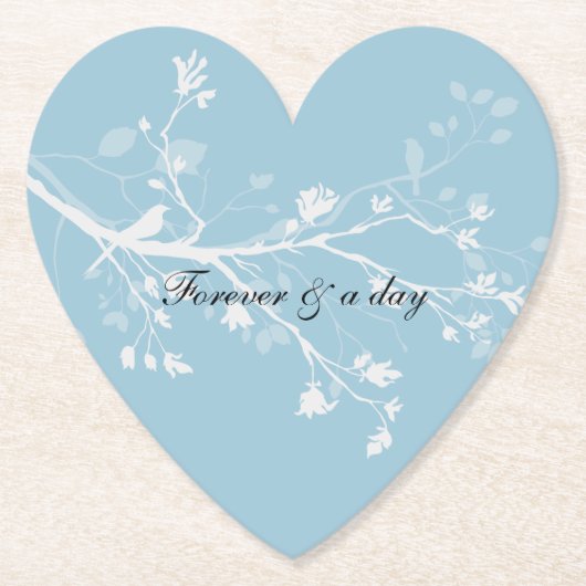 青白鳥の枝 ペーパーコースター (正面)