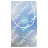 青白《写真》ぼけ味誕生日 スモールペーパーバッグ (裏面)