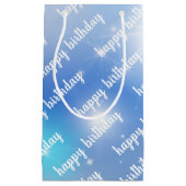 青白《写真》ぼけ味誕生日 スモールペーパーバッグ (正面)