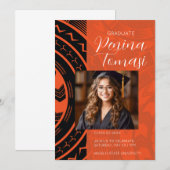 青白 招待状 (正面/裏面)