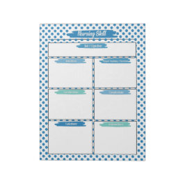 青看護学生スキルテンプレート ノートパッド