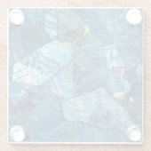 青石のひびガラスのコースター ガラスコースター (裏面)