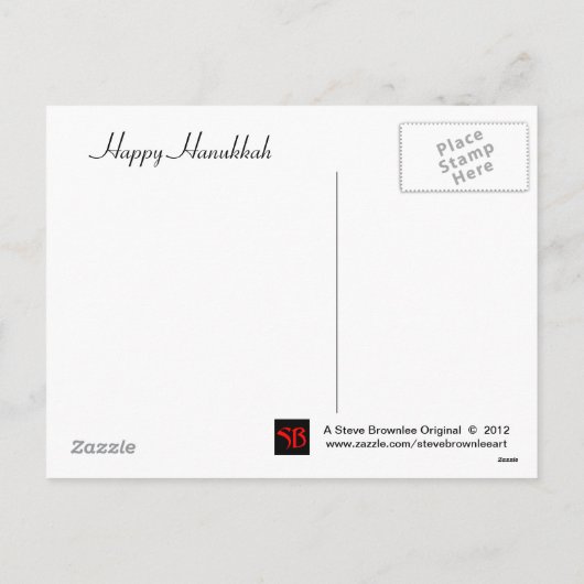 青石のハヌカーの郵便はがき シーズンポストカード (裏面)