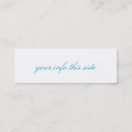 青砂海人魚のスキニー名刺 スキニー名刺 (裏面)