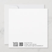 青磁こうもりグリーティングカード ノートカード (裏面)