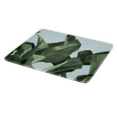 青磁のやし カッティングボード (角)