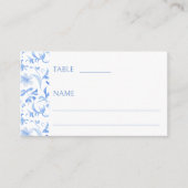 青磁フローラフォーク結婚ズフラット座席表 プレイスカード (正面)