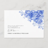 青磁フローラ結婚披露宴 エンクロージャーカード (裏面)