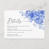 青磁フローラ結婚詳細 エンクロージャーカード (正面)