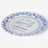 青磁フローラ葬儀 ペーパープレート (アングル)