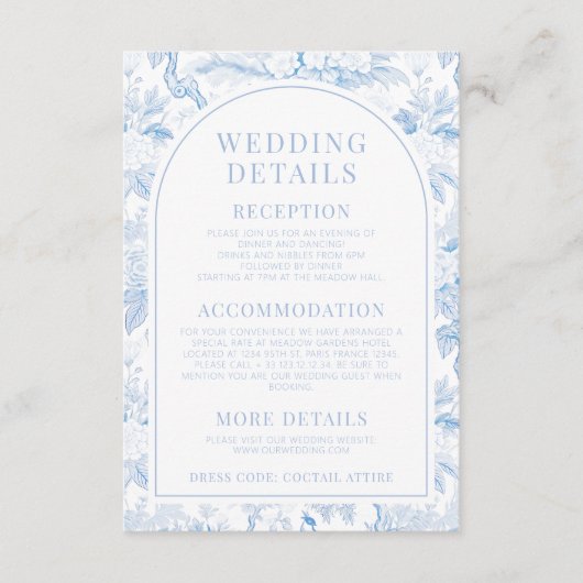 青磁保フローラ結婚の詳細カード エンクロージャーカード (正面)