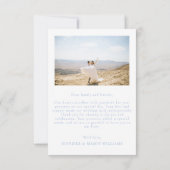 青磁器のフローラ結婚の写真 サンキューカード (裏面)