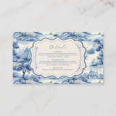 青磁器の植物牡丹結婚の エンクロージャーカード (正面)