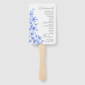 青磁器製フローラ結婚式 プログラム ハンドファン (裏面)