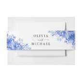 青磁器製フローラ結婚Chinoiserie's 招待状ベリーバンド (正面例)