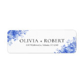 青磁器製結婚差出人住所ラベル ラベル (正面)