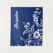 青磁器製開花 タペストリー (正面)