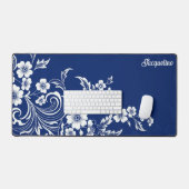 青磁器製開花 デスクマット (キーボード&マウス)