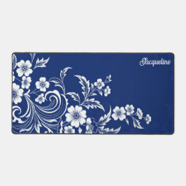 青磁器製開花 デスクマット