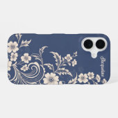青磁器製開花 iPhone 16ケース (裏面横)