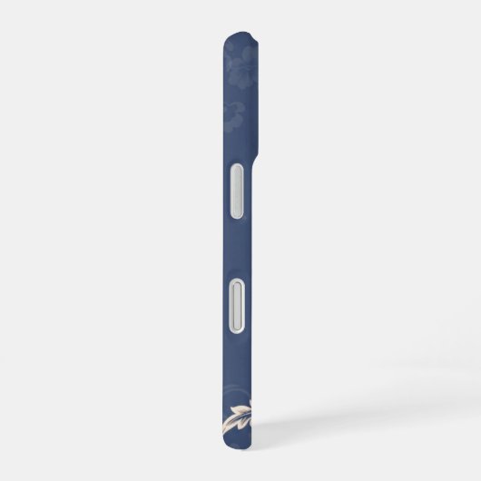 青磁器製開花 iPhone 16ケース (右側面)