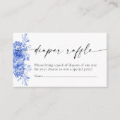 青磁花柄おむつくじ封入カード エンクロージャーカード (正面)