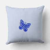 青磁鳥と鳥かご クッション (裏面)