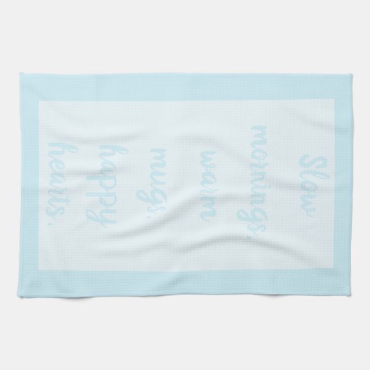 青磁 – 白 キッチンタオル (横)