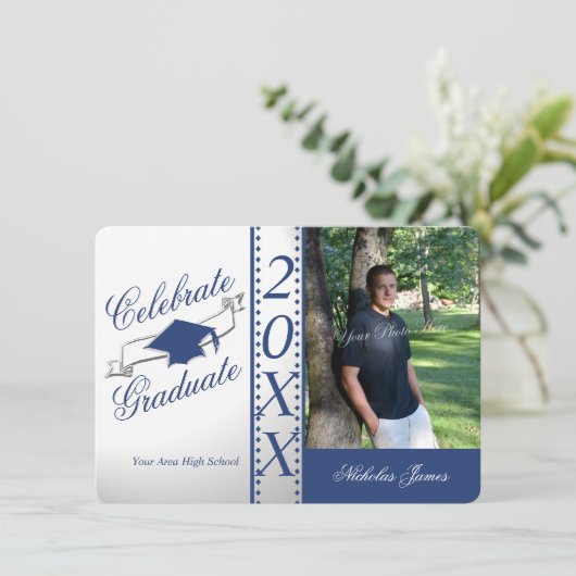 青祝卒卒業写真 招待状 (スタンド正面)