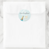 青祝! シャンパンステッカー ラウンドシール (バッグ)