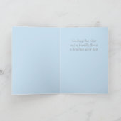 青空およびフレンドリーな花のヒマワリカード カード (内部)